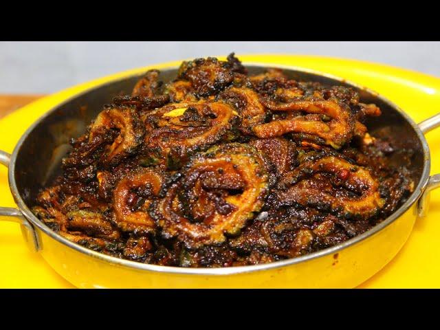 கசப்பே இல்லாத பாவக்காய் வறுவல் | How to make Pavakkai Fry in Tamil | Pavakkai Varuval Recipe inTamil