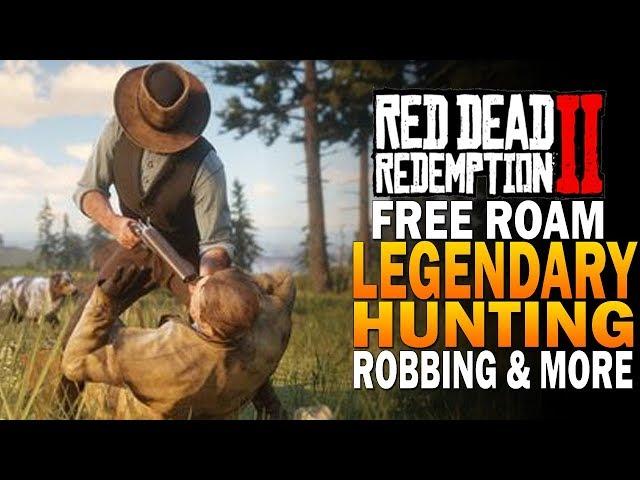 Free Roam Gameplay - Legendary Hunting, Robbing & More! Red Dead Redemption 2 [RDR2]