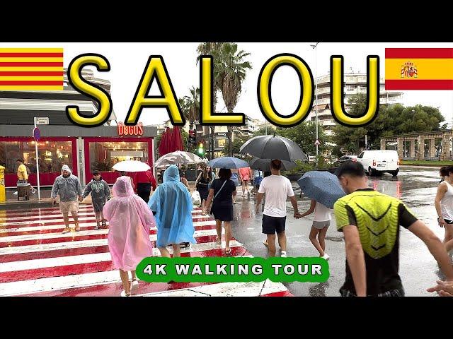 SALOU SPAIN - this is a rainy day a storm . 03 - September - 2024 - [4K] UHD HDR