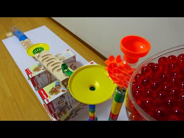 Marble Run Race  HABA & Tunnel Course [ASMR]