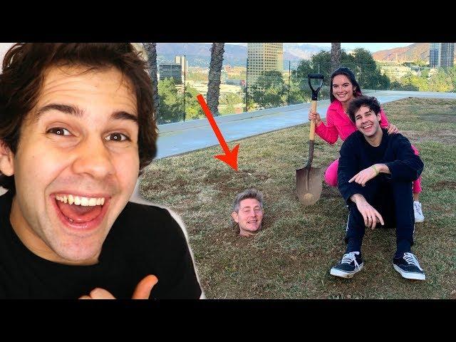 WE BURIED MY FRIEND IN THE BACKYARD!!