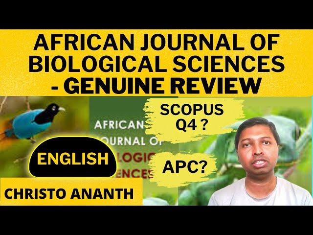 Christo Ananth - African Journal of Biological Sciences - AFJBS - Scopus - Genuine Review - English