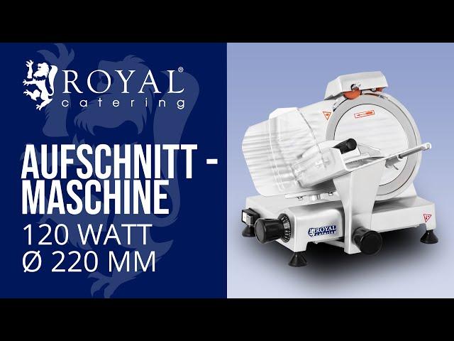 Aufschnittmaschine Royal Catering RCAM 220PRO | Produktpräsentation