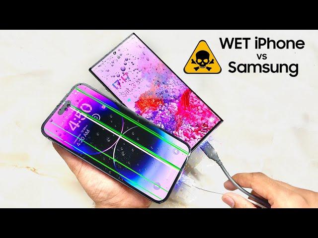 What Happens If You Charge Wet iPhone 14 Pro Max vs Samsung S23 Ultra