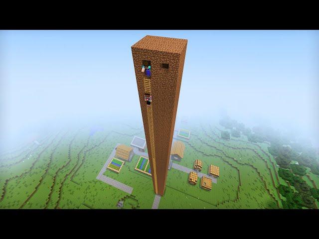 НУБ ДАК ПЛЕЙ ПОСТРОИЛ САМЫЙ ВЫСОКИЙ ДОМ ИЗ ЗЕМЛИ В МАЙНКРАФТ | Компот Minecraft