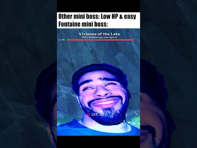 Fontaine mini boss is on a different level