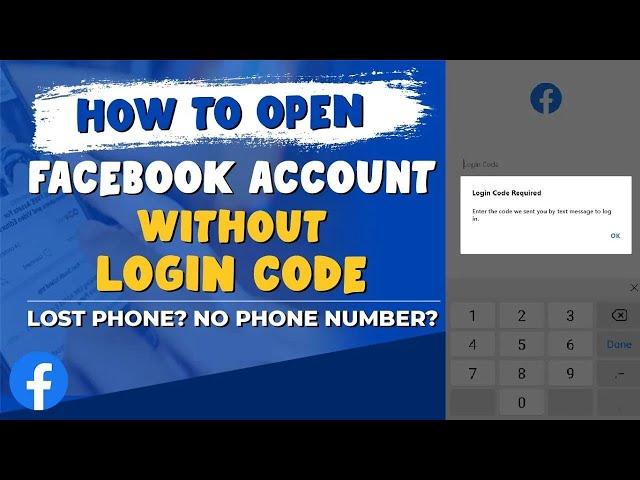 How to Open Facebook Account Without LOGIN CODE