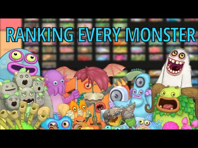 Ranking EVERY SINGLE Monster in My Singing Monsters