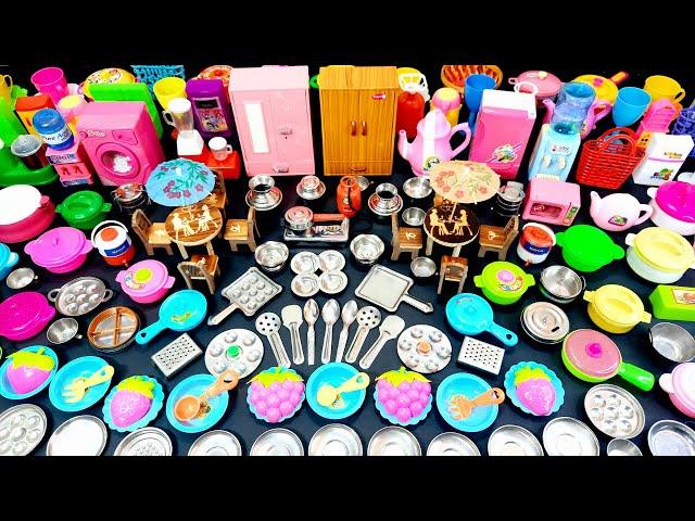 7 Minutes Satisfying with Unboxing Hello Kitty Sanrio Kitchen Set | Tiny ASMR Miniature Kitchen Set