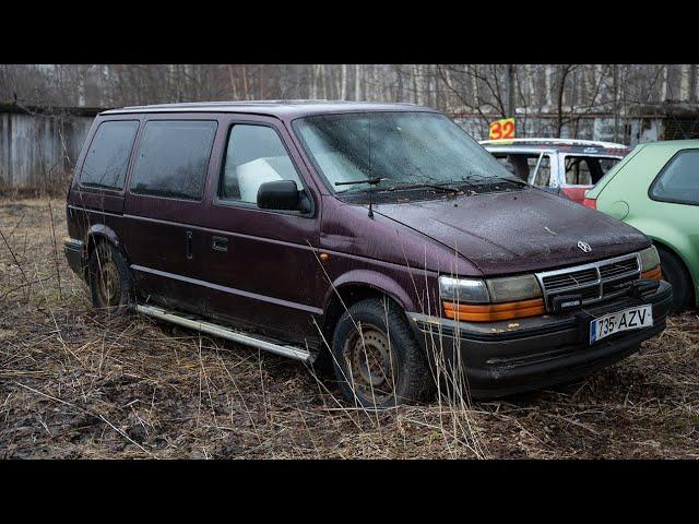 Starting Diesel Chrysler Voyager After 7 Years + Test Drive