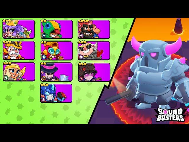 All Epic Squad Vs. P.E.K.K.A boss monster | World Lava | Who Will Win? - AQUAD PLAY