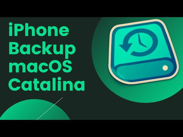 How To Backup iPhone in macOS Catalina
