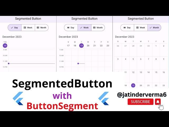 SegmentedButton with ButtonSegment in Flutter