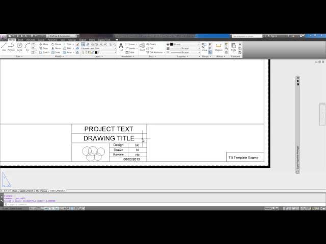 AutoCAD Tutorial: Create a Title Block from Scratch (intro)