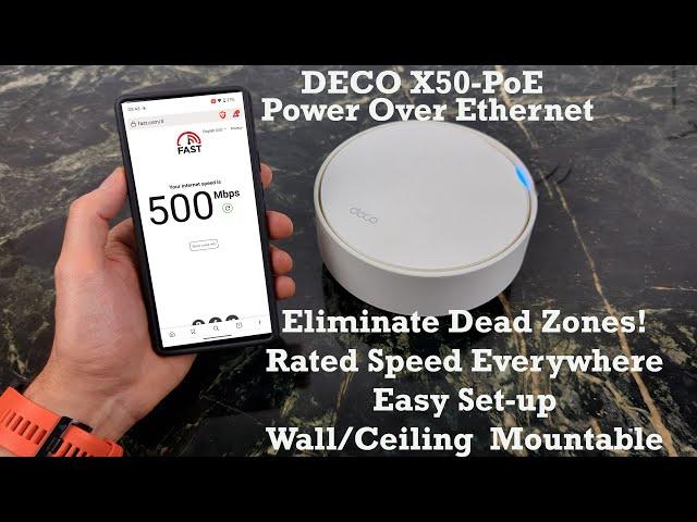 TP-Link Deco X50 PoE : Wifi 6 Mesh System Review with NO Power Adapter!