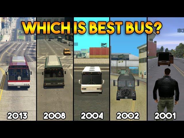 GTA : BUS IN ALL GTA GAMES (WHICH IS BEST?)