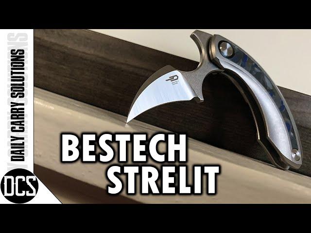 BESTECH STRELIT - Luxury (Folding) Push Dagger w/ Emerson Combat Deployment ! Ostap Hel Design