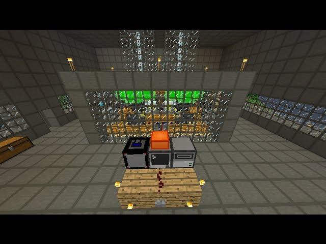 Fully automatic Nuclear Power Plant in Tekkit (Minecraft) w/Statistics Display