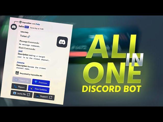 HOW TO MAKE ALL IN ONE BOT WITH MUSIC, TICKET, MODERATION, FUN AND MORE | 24/7 FOR FREE | #REPLIT