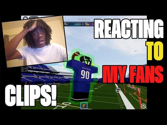 Reacting To My Fans CLIPS! #1 [Football Fusion 2 ROBLOX]