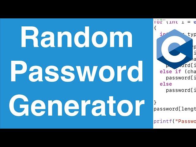 Random Password Generator | C Programming Example