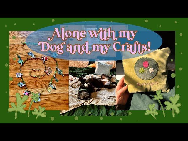 Cozy Alone Time Vlog!! Crafting, reading, nature walks, and decorating!! Plus my Spring TBR!!