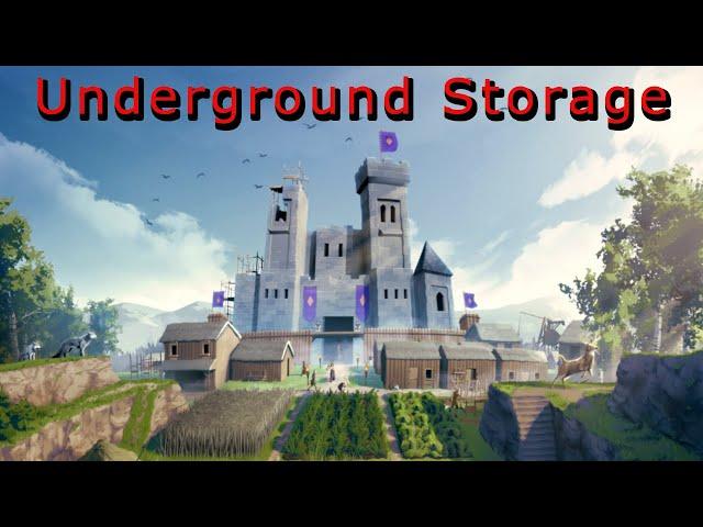 Going Medieval - How to build an underground food storage