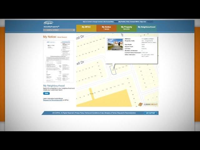 MPAC - AboutMyProperty - Getting Started