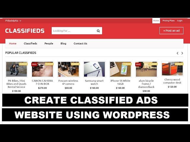 How To Create a Classified Ads Website Using WordPress | Make Website Like OLX, Quiker