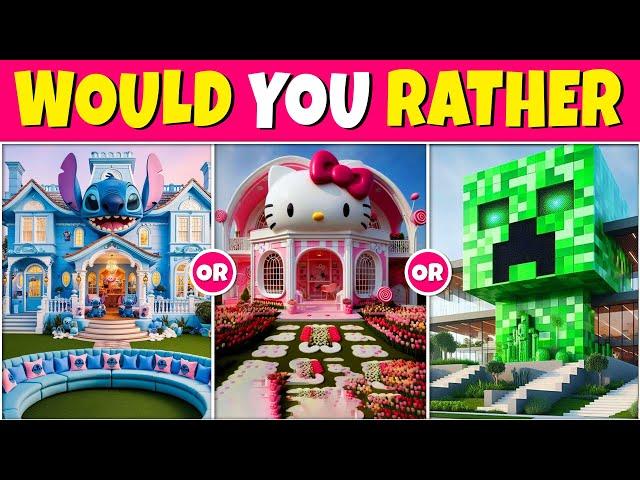Would You Rather...? Build Your Fantasy House  Quiz Rainbow