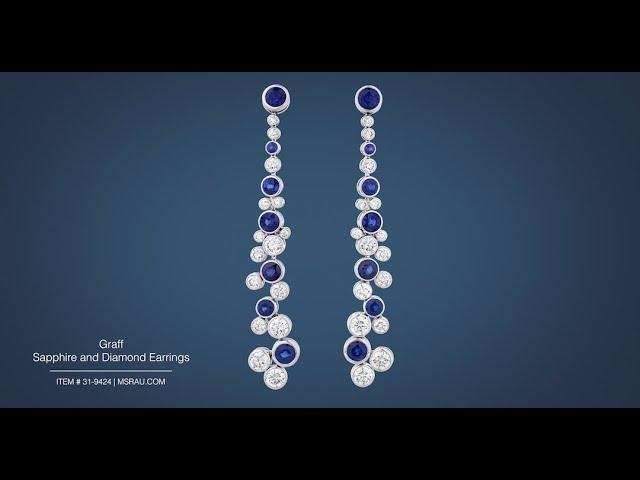 Graff Sapphire and Diamond Earrings | M.S. Rau