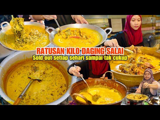 TAK HENTI HENTI PELANGGAN DATANG SAMPAI HABIS RATUSAN KILO DAGING SALAI