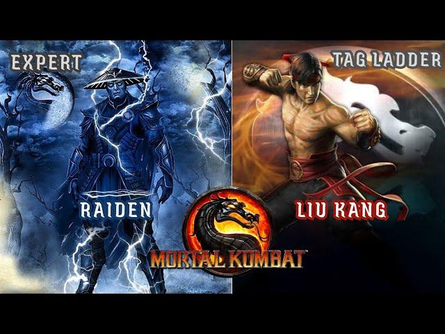 Mortal Kombat 9 - TAG Ladder Raiden / Liu Kang - EXPERT - No Matches / Rounds Lost