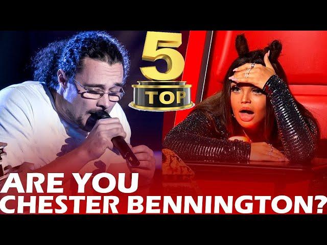 TOP 5 LINKIN PARK'S COVERS ON THE VOICE | BEST AUDITIONS