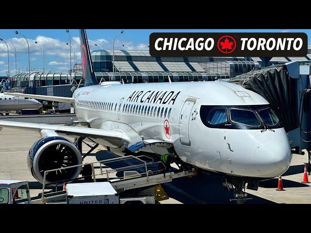 FLYING AIR CANADA's A220 | Chicago to Toronto in Economy