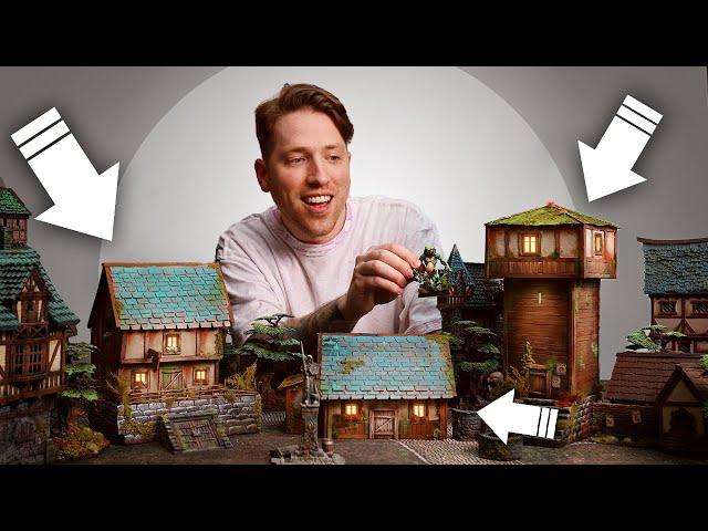 Crafting an ENTIRE fantasy village for $0 - Beginner friendly Builds!