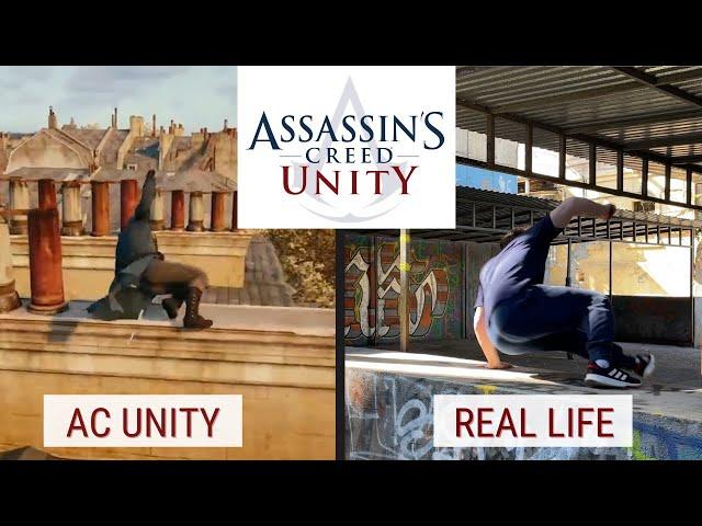 Assassin's Creed Unity PARKOUR in real life | паркур трюки | stunts in real life | кредо ассасинов