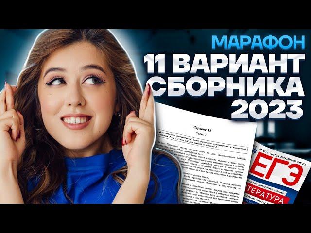 Разбор 11 варианта сборника Зинина | МАРАФОН ЕГЭ ПО ЛИТЕРАТУРЕ