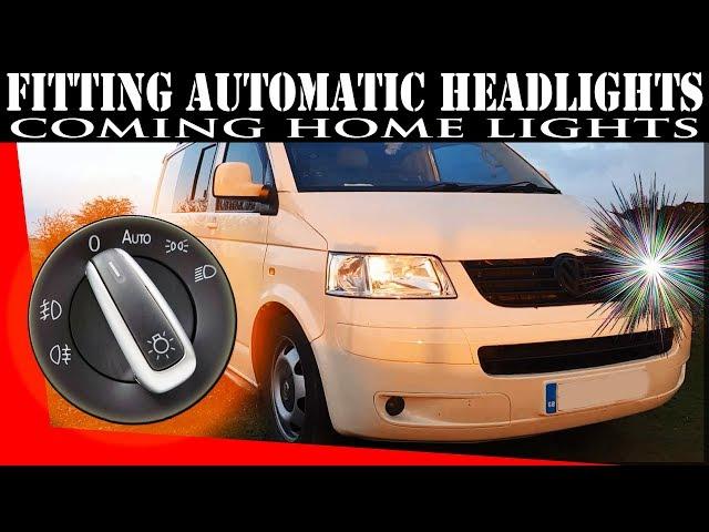 How to: VW T5 Automatic Headlights Install | Coming Home Lights | Campervan Conversion