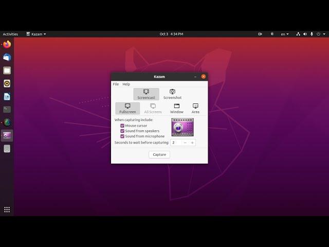 How to use kazam free screen recorder for Linux full course just 6 min for Beginner's