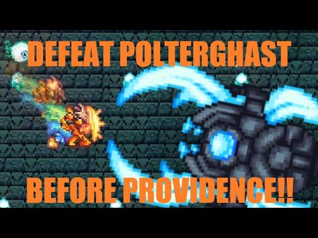 How to Defeat Polterghast Early EASILY pre-Providence!! Terraria Calamity mod Death Mode