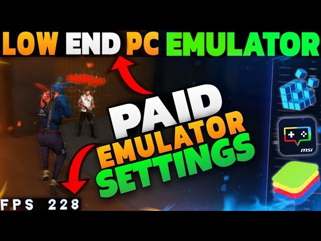 BOOST FPS : SECRET Emulator Settings For Low End PC Fps Drop Free Fire PC | Bluestacks 5 | Msi 5