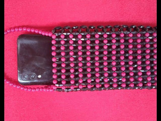 Comment réaliser une Pochette en perles pour téléphone portable.