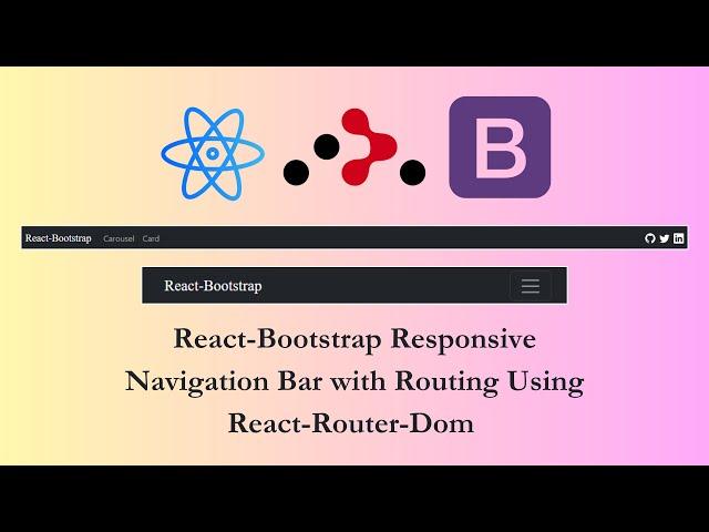 Responsive NavBar with React Bootstrap and React Router DOM | Beginner