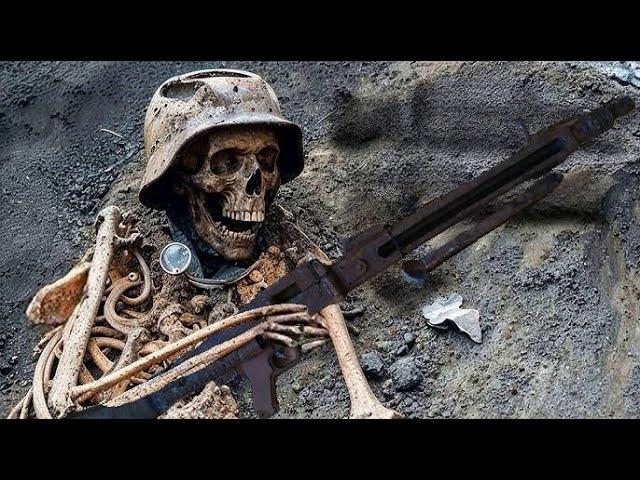 EXCAVATIONS OF GERMAN WWII DUGOUTS / WWII METAL DETECTING