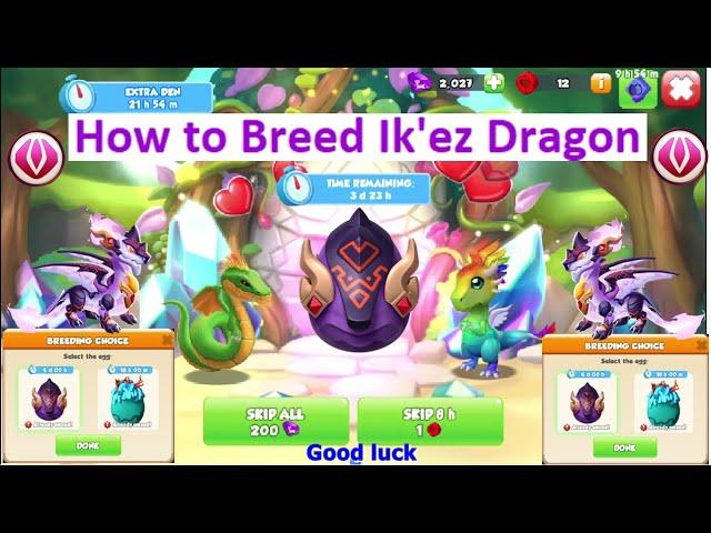 Have you got Ikez Dragon-Dragon Mania Legends | How to Breed Ikez Dragon Breeding Blitz event | DML