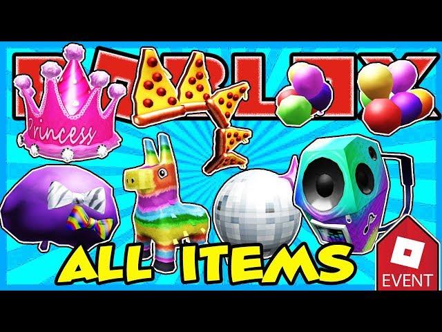 [EVENT] HOW TO GET ALL ITEMS IN THE PIZZA PARTY EVENT IN ROBLOX