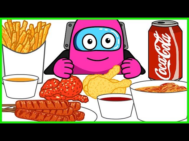 MUKBANG ANIMATION | Among Us