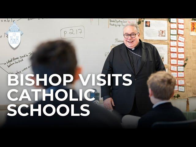 Bishop Olson visits Catholic Schools