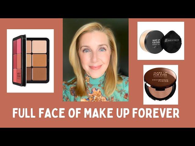 FULL FACE OF MAKE UP FOREVER!!! #makeupover40 #fullface